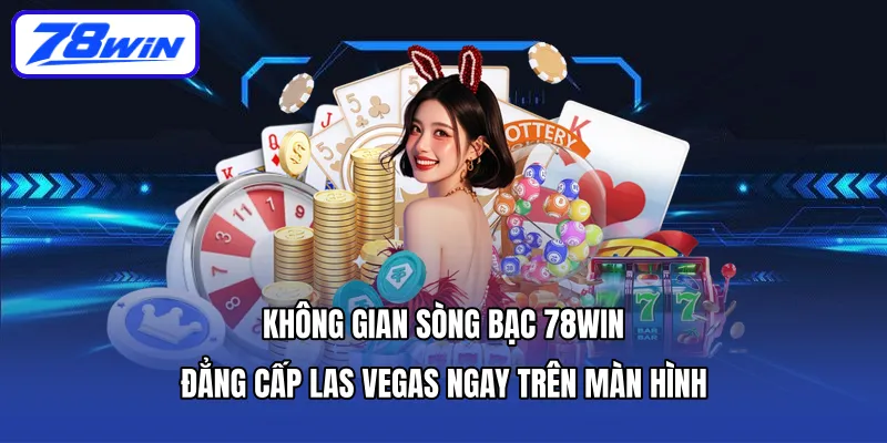 Không gian sòng bạc 78WIN – Đẳng cấp Las Vegas ngay trên màn hình